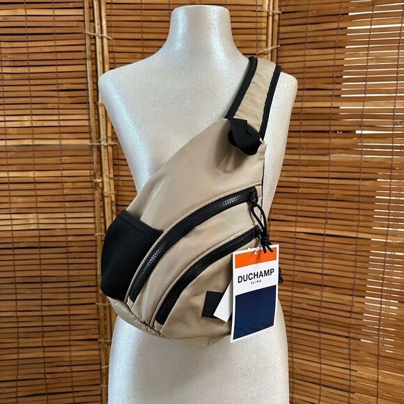 Duchamp Other - Duchamp London Unisex Crossbody Sling Bag Backpack Tan Black One Size NWT (Q208)